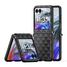 For Motorola Razr 50 DUX DUCIS Fitt Series TPU + PU Texture Full Cover Phone Case(Black) - 1