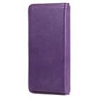 For Sony Xperia L4 Multifunctional Magnetic Copper Buckle Horizontal Flip Solid Color Leather Case with 10 Card Slots & Wallet & Holder & Photo Frame(Purple) - 4