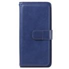 For Sony Xperia L4 Multifunctional Magnetic Copper Buckle Horizontal Flip Solid Color Leather Case with 10 Card Slots & Wallet & Holder & Photo Frame(Navy Blue) - 2