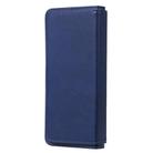 For Sony Xpeira 1 II Multifunctional Magnetic Copper Buckle Horizontal Flip Solid Color Leather Case with 10 Card Slots & Wallet & Holder & Photo Frame(Navy Blue) - 4