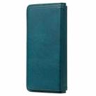 For Sony Xpeira 5 Multifunctional Magnetic Copper Buckle Horizontal Flip Solid Color Leather Case with 10 Card Slots & Wallet & Holder & Photo Frame(Dark Green) - 4