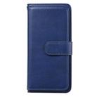 For Sony Xpeira 8 Multifunctional Magnetic Copper Buckle Horizontal Flip Solid Color Leather Case with 10 Card Slots & Wallet & Holder & Photo Frame(Navy Blue) - 2