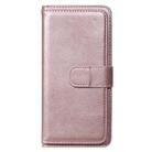 For Sony Xpeira 8 Multifunctional Magnetic Copper Buckle Horizontal Flip Solid Color Leather Case with 10 Card Slots & Wallet & Holder & Photo Frame(Rose Gold) - 1