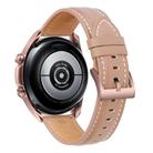 For Samsung Galaxy Watch3 41mm Leather Silver Buckle Watch Band(Pink) - 2