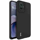 For Motorola Moto G55 5G IMAK UC-3 Series Shockproof Frosted TPU Phone Case(Black) - 1