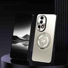 For Huawei nova 12 Rotating Holder Frosted Metal Phone Case(Titanium) - 1