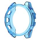 For Garmin Fenix 8 AMOLED 43mm Half Pack Hollow TPU Watch Protective Case(Transparent Blue) - 2