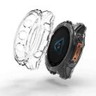 For Garmin Fenix 8 AMOLED 43mm Half Pack Hollow TPU Watch Protective Case(Transparent) - 1