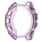 For Garmin Fenix 8 AMOLED 51mm Half Pack Hollow TPU Watch Protective Case(Transparent Purple) - 2