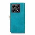 For Xiaomi 14T Pro KHAZNEH Cowhide Texture Flip Leather Phone Case(Blue) - 3