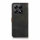 For Xiaomi 14T Pro KHAZNEH Cowhide Texture Flip Leather Phone Case(Black) - 3