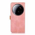 For Xiaomi 15 Ultra KHAZNEH Cowhide Texture Flip Leather Phone Case(Rose Gold) - 3