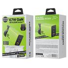 WK WP-U157 67W USB-C / Type-Cx2, USB GaN Fast Charger, Plug Type:UK Plug(Green) - 2