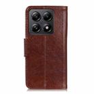 For Xiaomi 14T Pro Nappa Texture Horizontal Flip Leather Phone Case(Brown) - 3