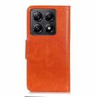 For Xiaomi 14T Nappa Texture Horizontal Flip Leather Phone Case(Orange) - 3