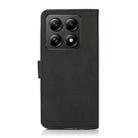 For Xiaomi 14T Pro KHAZNEH Matte Texture Leather Phone Case(Black) - 3