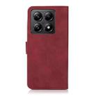 For Xiaomi 14T KHAZNEH Matte Texture Leather Phone Case(Red) - 3