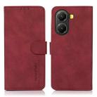 For Xiaomi Poco X7 Pro KHAZNEH Matte Texture Leather Phone Case(Red) - 1