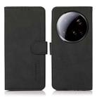 For Xiaomi 15 Ultra KHAZNEH Matte Texture Leather Phone Case(Black) - 1