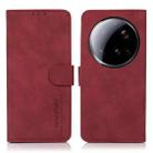For Xiaomi 15 Ultra KHAZNEH Matte Texture Leather Phone Case(Red) - 1
