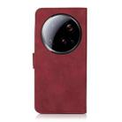 For Xiaomi 15 Ultra KHAZNEH Matte Texture Leather Phone Case(Red) - 3
