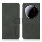 For Xiaomi 15 Ultra KHAZNEH Matte Texture Leather Phone Case(Green) - 1