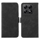 For Xiaomi 14T ABEEL Frosted Magnetic RFID Leather Phone Case(Black) - 1