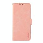 For Xiaomi Poco X7 Pro ABEEL Frosted Magnetic RFID Leather Phone Case(Pink) - 2