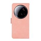 For Xiaomi 15 Ultra ABEEL Frosted Magnetic RFID Leather Phone Case(Pink) - 3