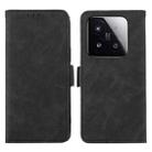 For Xiaomi 15T 5G ABEEL Frosted Magnetic RFID Leather Phone Case(Black) - 1