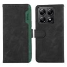 For Xiaomi 14T ABEEL Color Block Magnetic RFID Leather Phone Case(Black-Green) - 1