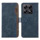 For Xiaomi 14T ABEEL Color Block Magnetic RFID Leather Phone Case(Blue-Brown) - 1