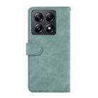 For Xiaomi 14T ABEEL Color Block Magnetic RFID Leather Phone Case(Cyan-Pink) - 3