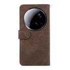For Xiaomi 15 Ultra ABEEL Color Block Magnetic RFID Leather Phone Case(Brown-Blue) - 3
