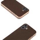 For iPhone 16 Plus Nano Electroplating Carbon Fiber Texture Phone Case(Dark Brown) - 3