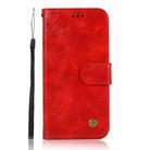 For Motorola Moto P40 Power Copper Buckle Retro Crazy Horse Texture Horizontal Flip Leather Case with Holder & Card Slots & Wallet(Red) - 2