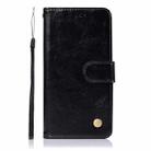 For OnePlus 8 Copper Buckle Retro Crazy Horse Texture Horizontal Flip Leather Case with Holder & Card Slots & Wallet(Black) - 1