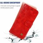 For OnePlus 8 Copper Buckle Retro Crazy Horse Texture Horizontal Flip Leather Case with Holder & Card Slots & Wallet(Red) - 5