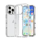 For iPhone 16 Pro Max Metal Buttons PC Hybrid TPU Phone Case(Transparent) - 1