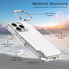 For iPhone 16 Pro Max Metal Buttons PC Hybrid TPU Phone Case(Transparent) - 2