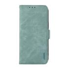 For Motorola Edge 50 5G Global ABEEL Frosted Magnetic RFID Leather Phone Case(Cyan) - 2