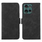 For Motorola Edge 50 Neo ABEEL Frosted Magnetic RFID Leather Phone Case(Black) - 1