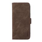 For Motorola Edge 50 Neo ABEEL Frosted Magnetic RFID Leather Phone Case(Brown) - 2