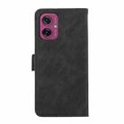 For Motorola Moto G55 5G ABEEL Frosted Magnetic RFID Leather Phone Case(Black) - 3