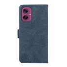 For Motorola Moto G55 5G ABEEL Frosted Magnetic RFID Leather Phone Case(Blue) - 3