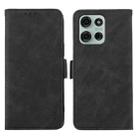 For Motorola Moto G75 5G ABEEL Frosted Magnetic RFID Leather Phone Case(Black) - 1