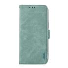 For Motorola Moto G75 5G ABEEL Frosted Magnetic RFID Leather Phone Case(Cyan) - 2