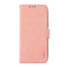 For Motorola Moto G15 4G / G05 ABEEL Frosted Magnetic RFID Leather Phone Case(Pink) - 2