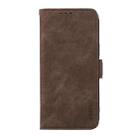 For Motorola Moto G15 4G / G05 ABEEL Frosted Magnetic RFID Leather Phone Case(Brown) - 2