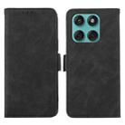 For Motorola Edge 60 Fusion ABEEL Frosted Magnetic RFID Leather Phone Case(Black) - 1